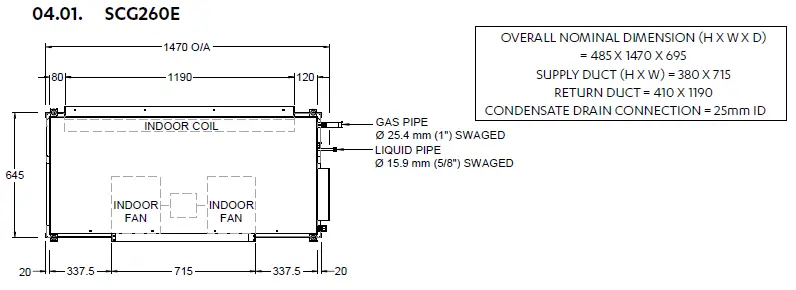 ActronAir SCG260E COMMERCIAL Split Ducted Unit-3