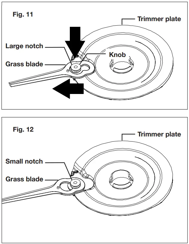 Installing Changing Grass blade