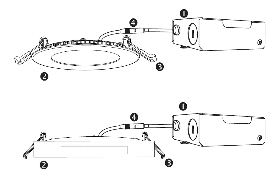 sunlite-87701-SU-LED-4-Inch-Square-Ultra-Slim-Recessed-Downlight-FIG-1