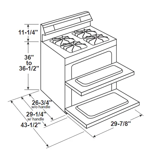 GE-Profile-PGB965YP-BP-30-Inch-Free-Standing-Gas-Double-