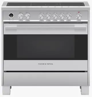 FISHER PAYKEL OR36SDI6X1 Induction Range 36 Inch 5 Zones with SmartZone, Self-cleaning