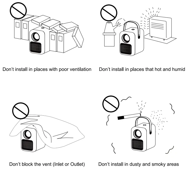 POKITTER B0B942TMKT Orca Retro 1080P Projector - fig 1