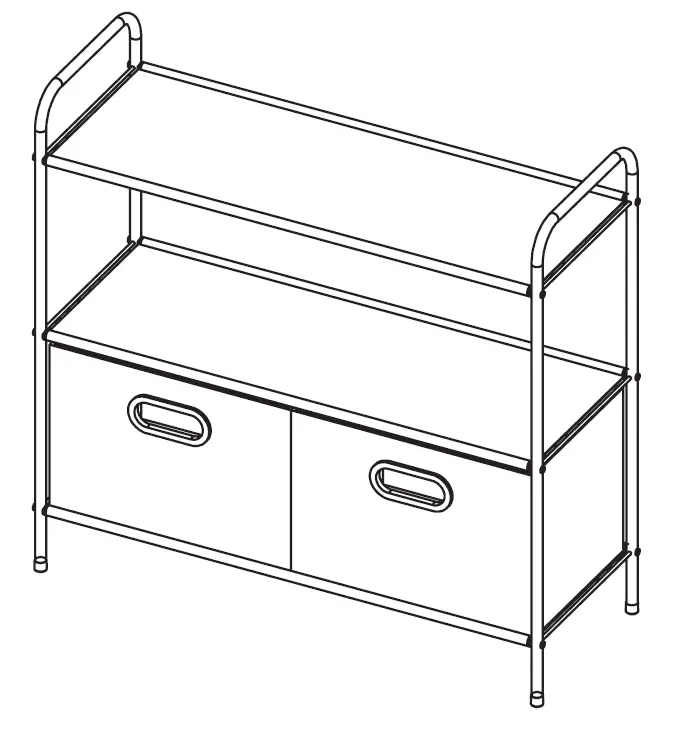 amazon basics B073PJ9LB6 Closet Storage Organizer with Bins