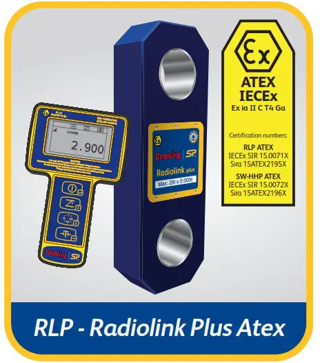 Crosby ATEX IECEX Radiolink Plus Wireless Load Cell - Cover