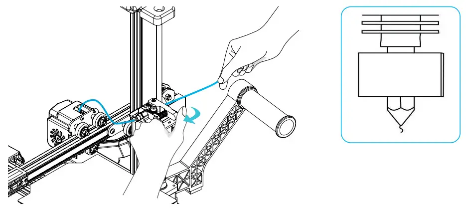 Ender 2 Pro 3D Printer - Load Filament