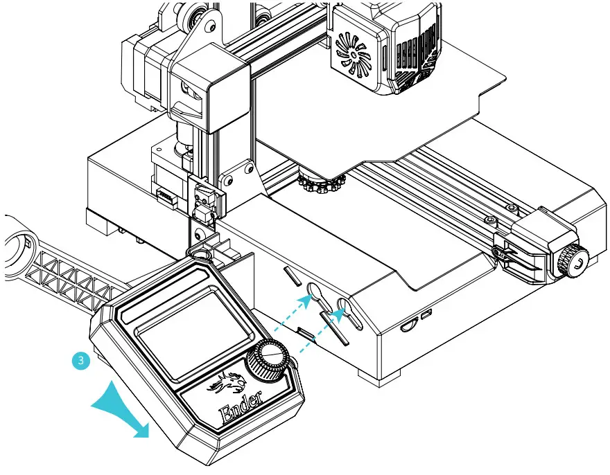 Ender 2 Pro 3D Printer - move them down