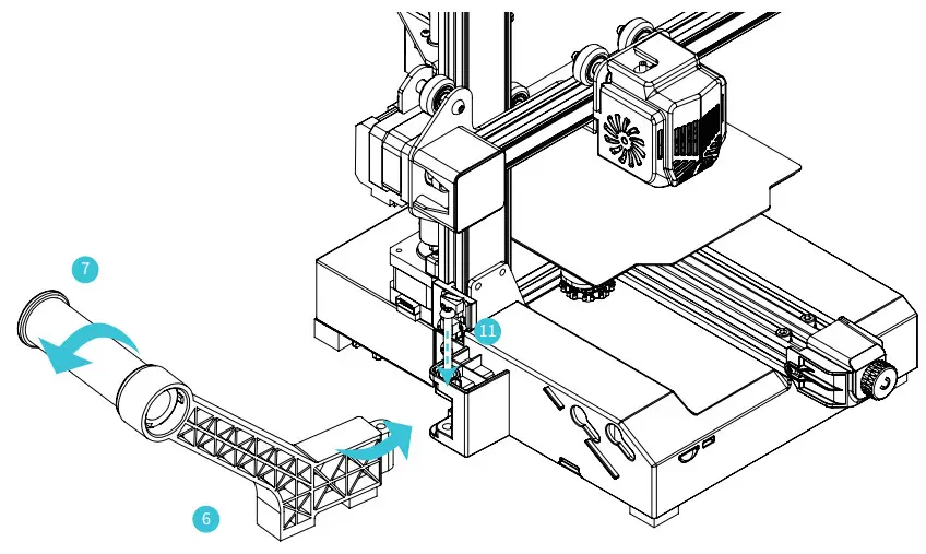 Ender 2 Pro 3D Printer - position of the base