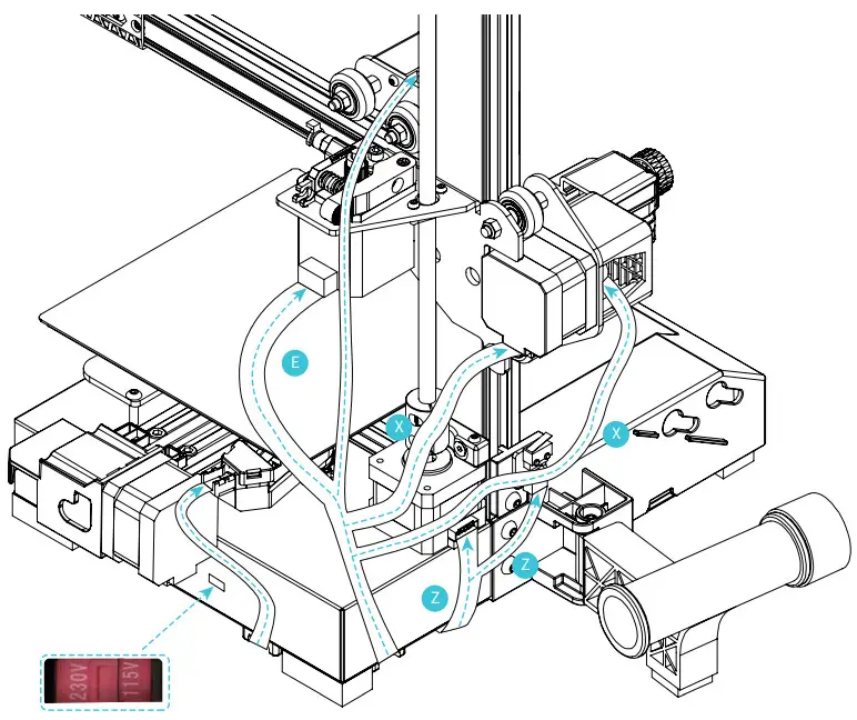 Ender 2 Pro 3D Printer - yellow label