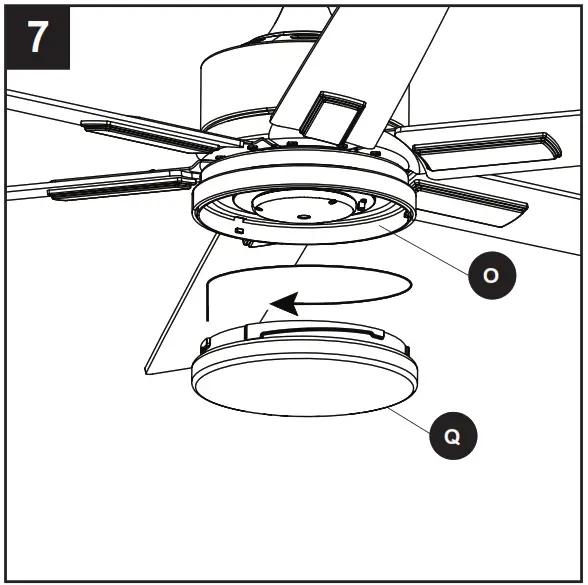 Harbor Breeze 3856484 Cumberland Ceiling Fan - clockwise direction