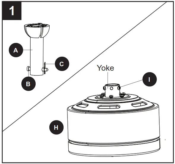 Harbor Breeze 3856484 Cumberland Ceiling Fan - screws