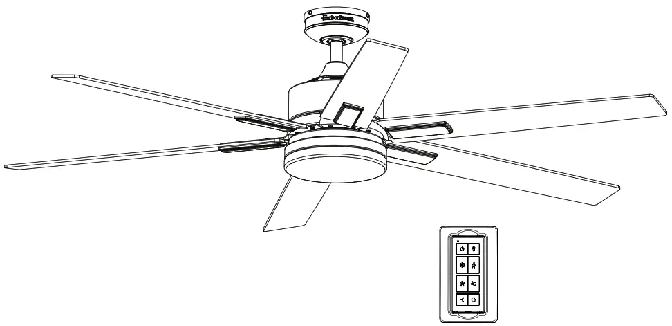 Harbor Breeze 3856484 Cumberland Ceiling Fan