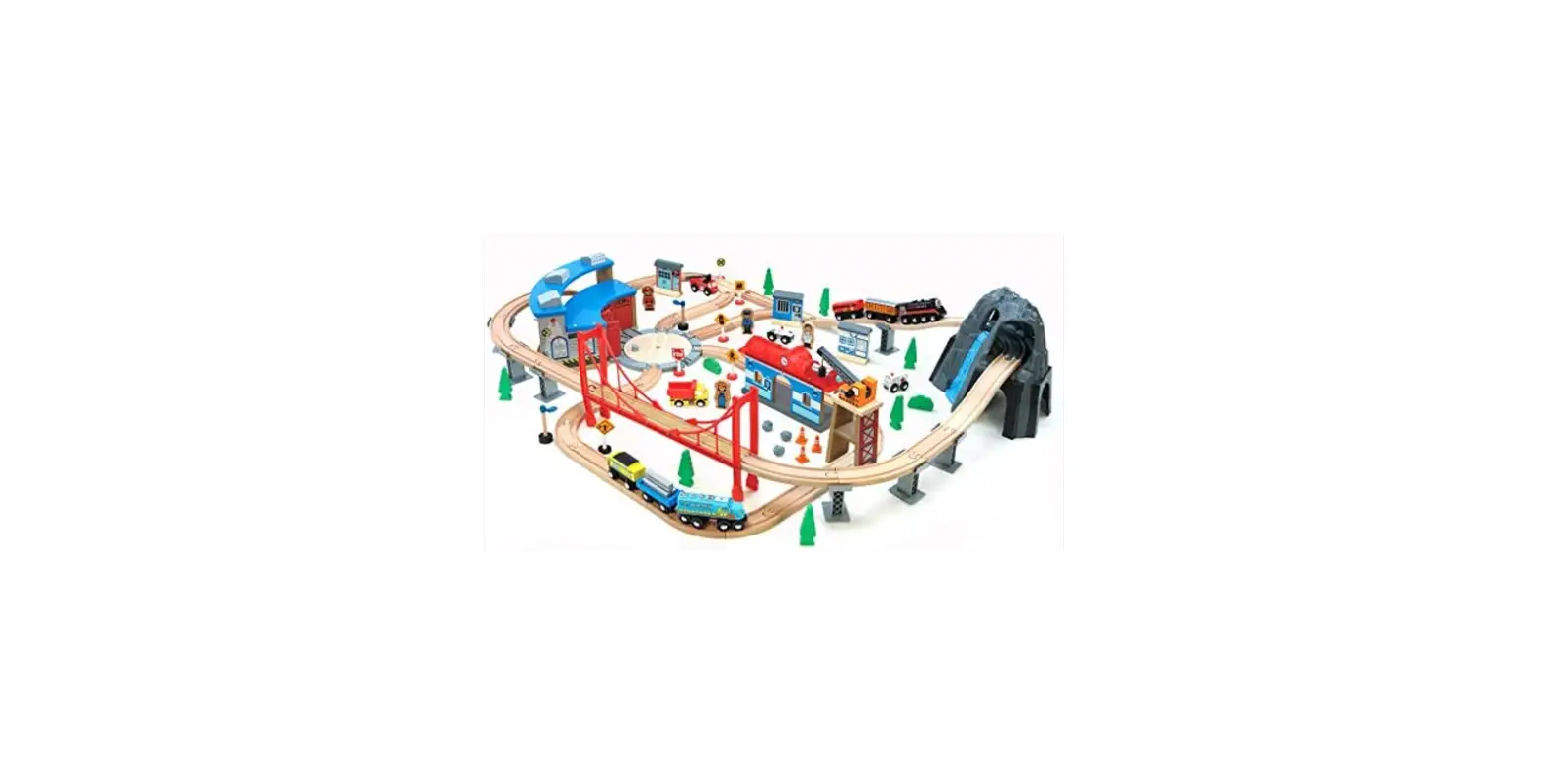 Wood City 43234547 Wooden Train Set User Guide