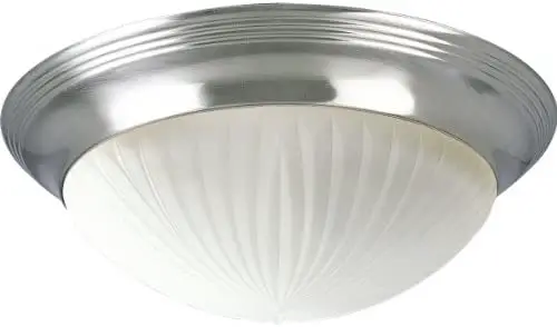 PROGRESS LIGHTING P350253 Gilliam Close-to-Ceiling Brushed Nickel 2 Light