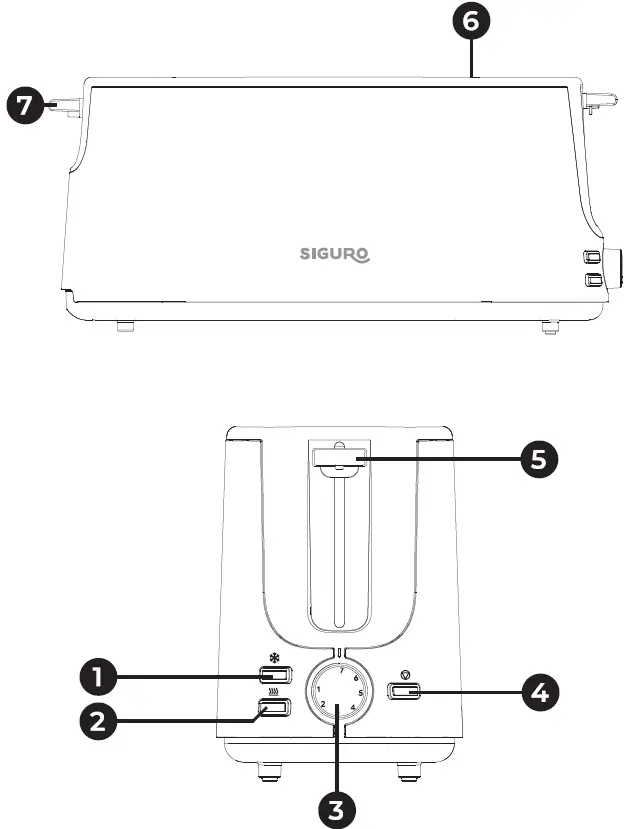 SIGURO T11SS Toaster 01