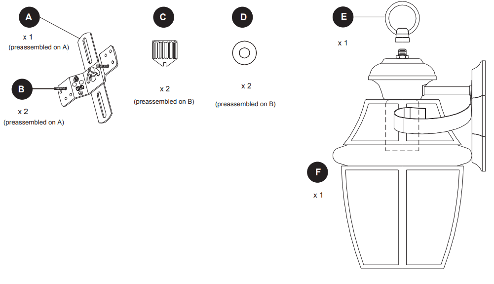 PORTFOLIO KDN1691A Stainless Steel Outdoor Wall Light - fig 2