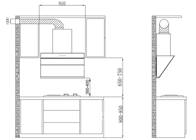 ELBA EH-N9128ST BK Designer Hood - ASSEMBLY INSTRUCTIONS 1