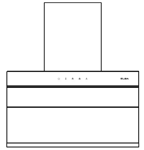 ELBA EH-N9128ST BK Designer Hood - Cover