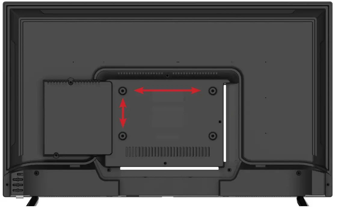 EKO K32DVD 32 Inch HD Android TV - BACK OF TV