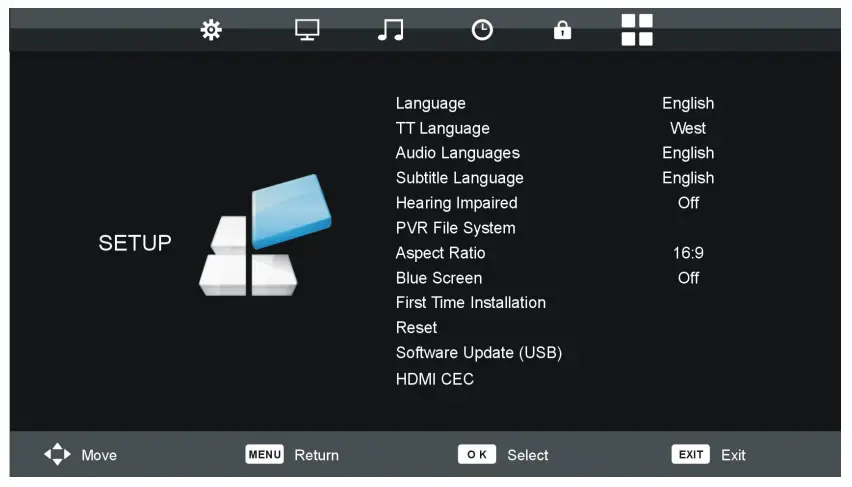EKO K32DVD 32 Inch HD Android TV - SETUP SETTINGS