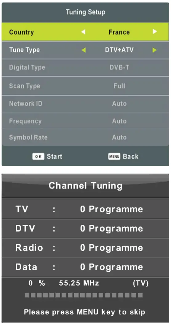 EKO K32DVD 32 Inch HD Android TV - TUNING SETUP