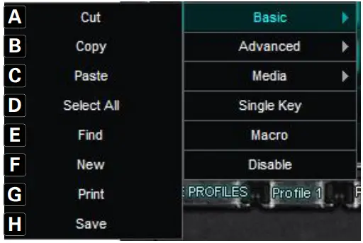 Sharkoon Drakonia Gaming Mouse - sub menu