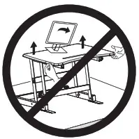 VIVO DESK-V101EW Controller - CAUTION 1