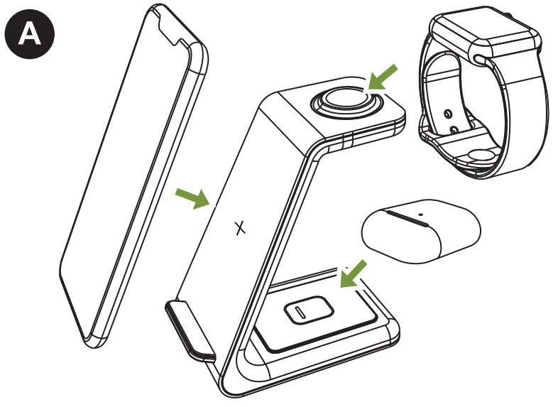 GEEKERA T3 3 In 1 Wireless Charging Station - fig