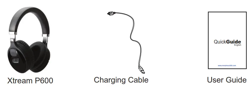 ADESSO Xtream P600 Bluetooth Stereo Headset -- CONTENTS