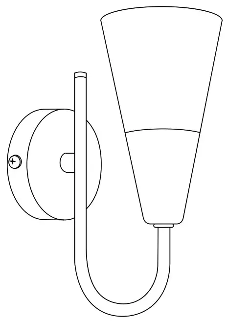 John Lewis Partners 70250111 Lulu Wall Light - Cover