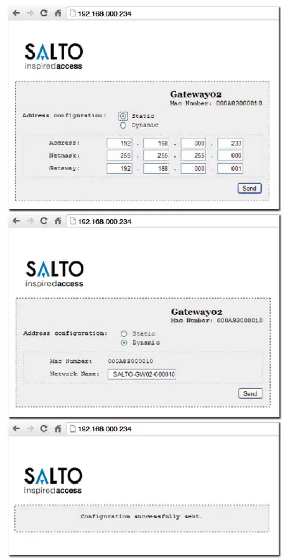 SALTO SAL-GATEWAYx3CEU Wireless Gateway - Configuration