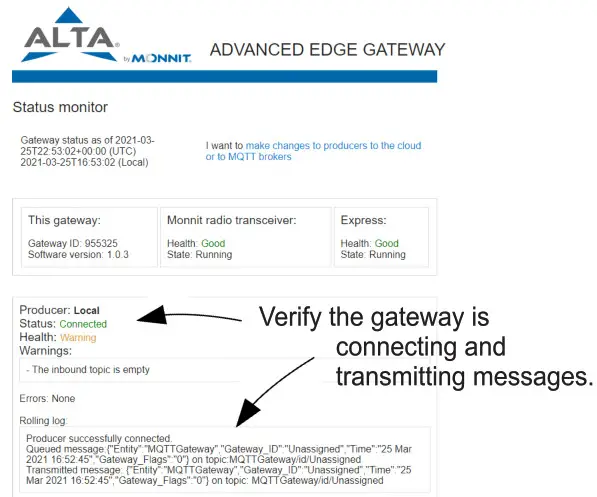 MONNIT EDG-CCE-AQS-01 ALTA Advanced Edge Gateway-Monitor status