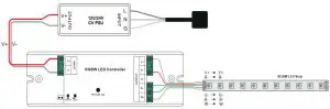 AUTLED LC-002-061 LED RF Controller RGBW Set - Wire Diagram