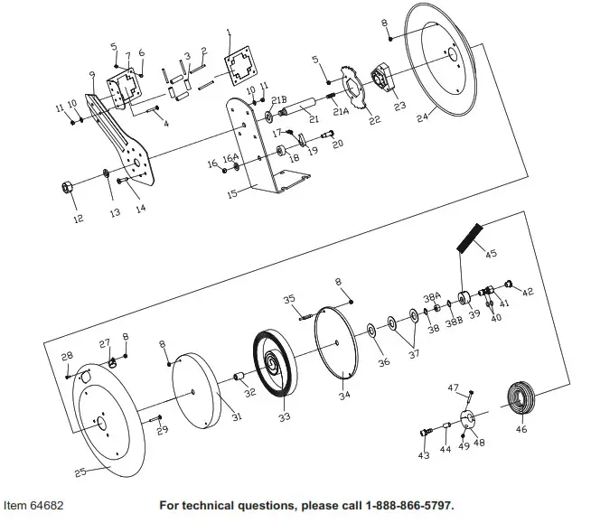 CENTRAL PNEUMATIC 64682- Diagram