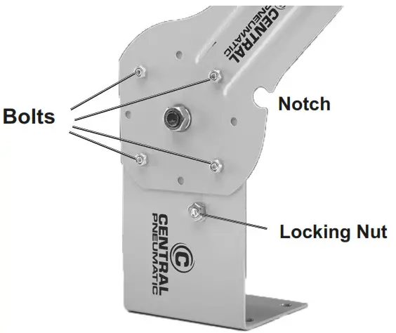 CENTRAL PNEUMATIC 64682- Mounting Plate