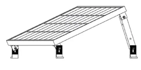 RENOGY MTS-TM100 Flat Roof Tilt Mount - Maximum Angle°