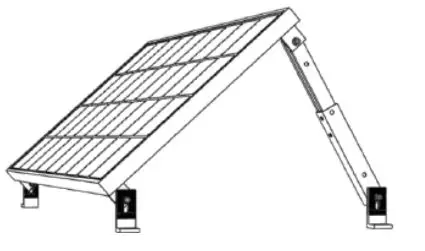 RENOGY MTS-TM100 Flat Roof Tilt Mount - Minimum Angle°