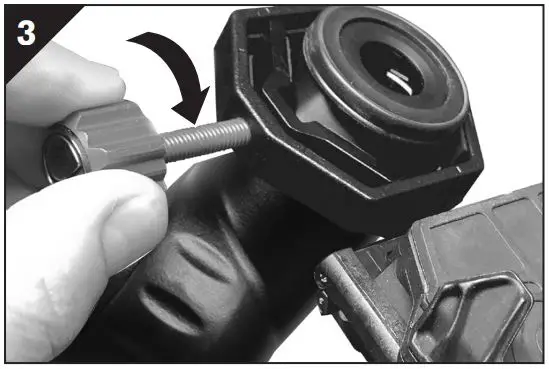 CELESTRON 81038 Universal Smartphone Adapter and Bluetooth Remote Instruction Manual - Tighten the clamp and assembly onto the eyepiece by rotating the clamp knob clockwise