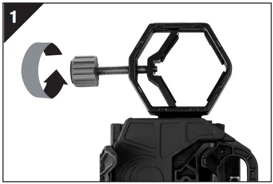 CELESTRON 81038 Universal Smartphone Adapter and Bluetooth Remote Instruction Manual - To attach NexGO to your eyepiece