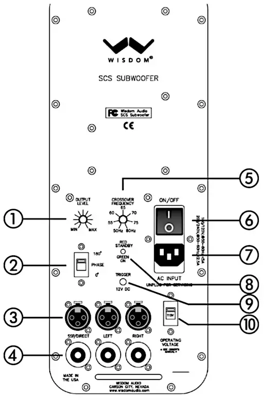 WISDOM SCS High Output RTL Subwoofer fig1