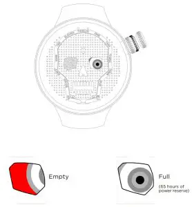 HYT Skull Light Hydro Mechanical Watch --POwER RESERvE