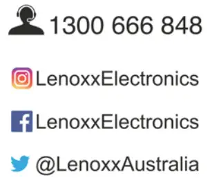 LENOXX CRU3128 Digital Dual Alarm FM Clock Radio- Helpline