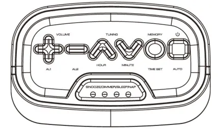 LENOXX CRU3128 Digital Dual Alarm FM Clock Radio