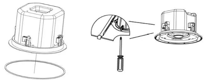 AUSTRALIAN MONITOR QF20CS Premium Coaxial Series Ceiling Speaker- speaker mounting bracket