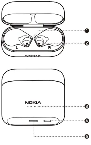 NOKIA BH-205 Noise Cancelling Earbuds FIG-1