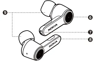 NOKIA BH-205 Noise Cancelling Earbuds FIG-2