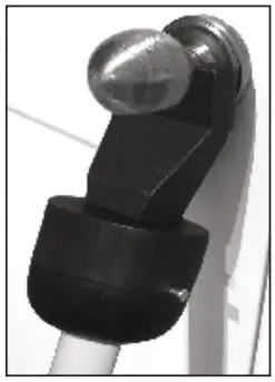 Hampton Direct 600606-80260 Door Security Bar Alarm and Receiver Instructions - Make sure the u-shaped top is tightly againset the bottom of the doorknob