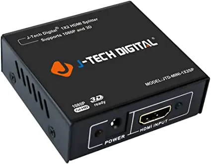 J-TECH DIGITAL JTD-1286 1 Input 2 Outputs 4K HDMI Splitter