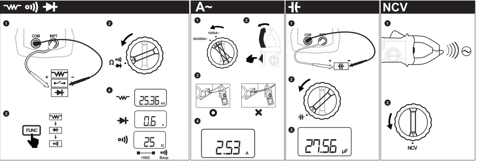 MASTECH MS2015A Digital Clamp Meter - fig 1