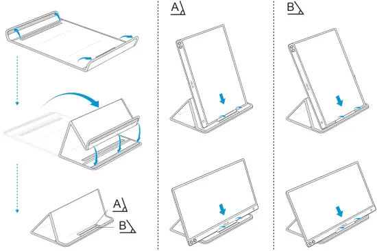 Monitor standing positions