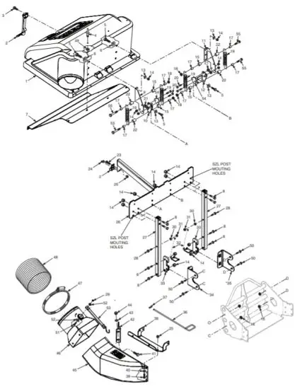 SCAG GC SZL Abric 2 Bag Grass Catcher - GRASS CATCHER REMOVAL 6